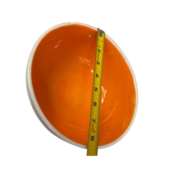 RAE Dunn Artisan Collection White Orange Halloween Hocus Pocus Bowl 5"H x 8.5"W - Picture 11 of 11